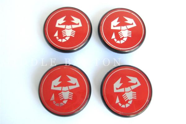WHEEL CENTRE CAP CD30 RED/SILVER SCORP. (SET 4)